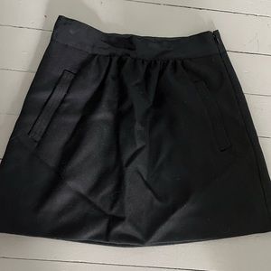J Crew Wool Black Skirt Size 0